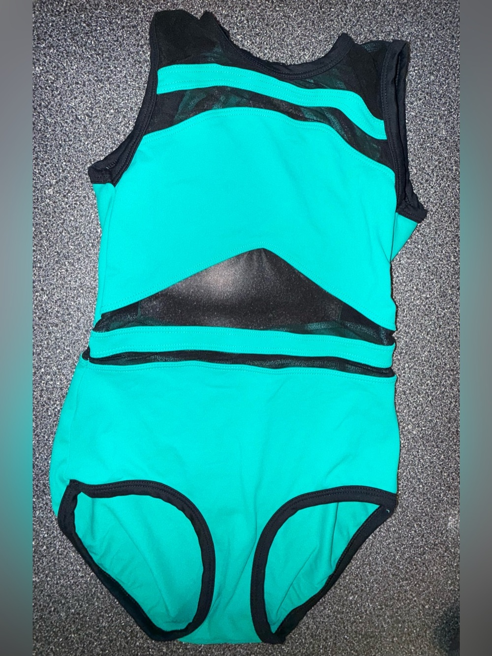 Five Dancewear Leotard Teal/Green/Black Size Adult Petite Small